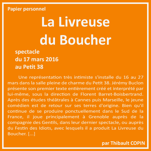Une diva sur le divan La Livreuse du Boucher par Thibault Copin